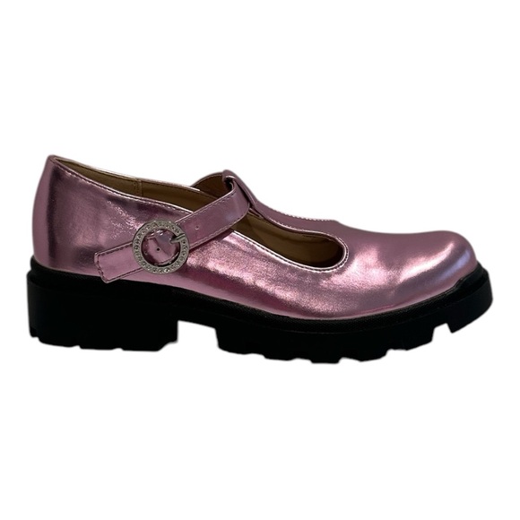 Steve Madden Other - 🎉HP🎉 Steve Madden Girls Mary Jane Pink Metallica Chucky Sole Size 5